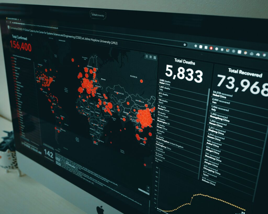 Malware and virus detection security showing protection against cyber threats
