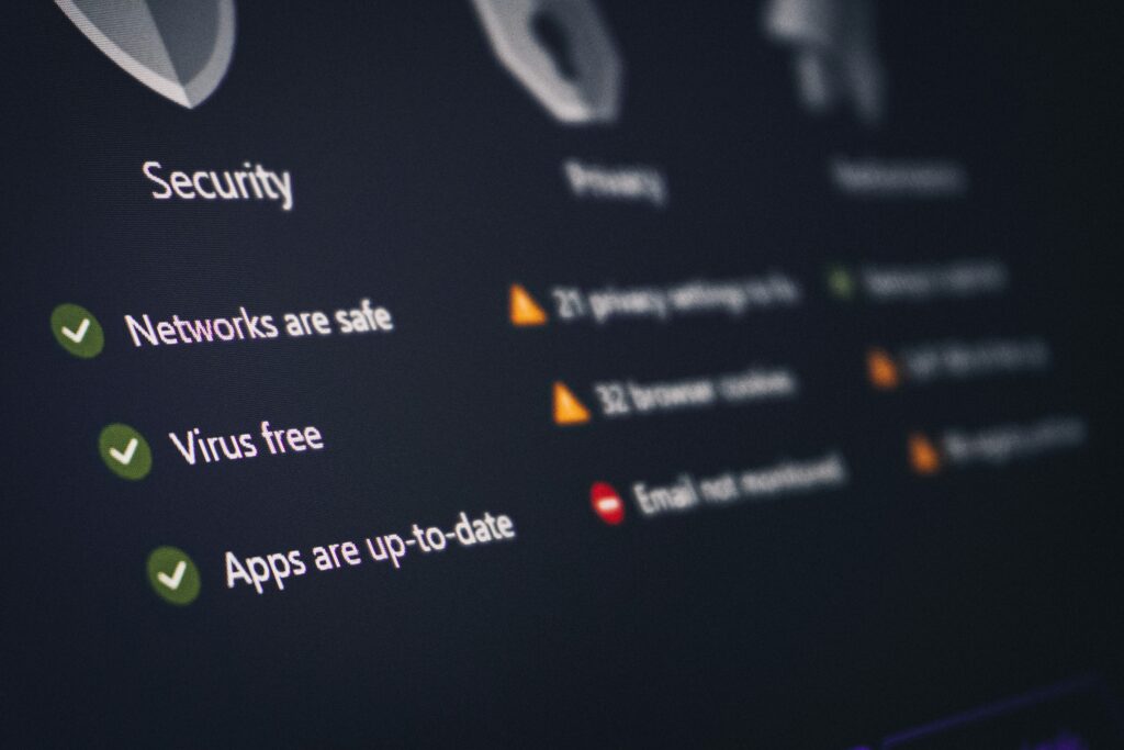 Cybersecurity protection concept with digital lock and padlock security
